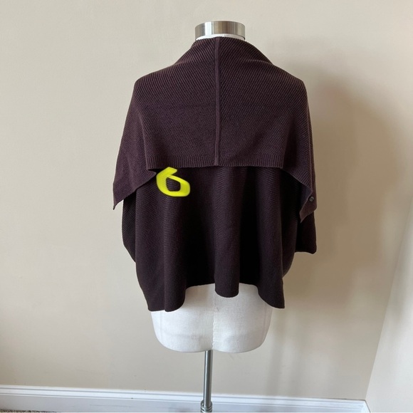 Lululemon 100% merino wool sweater knit shawl 13216 - Picture 12 of 13